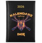 FunnyCase Könyvnaptár 2026 Vadásznaptár Fekete tervező Ajándék Minták (Kalendarz Czarny KALENDARZ MYŚLIWEGO)