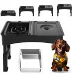 WS Kutyatál állványon 3az1ben Állítható magasságú, lassítja az ételt (miska spowalniająca jedzenie dla psa 3w1)