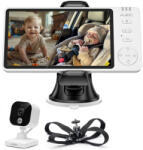  APPS2Car 2in1 bébiőr, 1080P kamera, 5" kijelző, éjjellátó, otthoni és autós használatra (WT-EU-V3-S02-BM1)