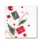 Tulup Vászonkép canvas 50x50 Ajándék Édességek Karácsonyi gömbök (ock-50x50-230490120)