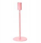 Kaemingk Alumínium gyertyatartó rózsaszín lazac magas egyszerű dekoratív 23cm (832990)