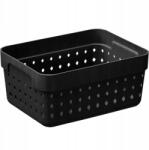 Plast Team Kosár Tároló Kosár Organizer Seoul PT5023 Fekete 16x12x7CM (5023)