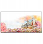Coloray Fali vászonkép Virágok kastély 100x50 (010030010010000018650)