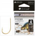 Mikado Sensual Feeder Horog 6-os méret, 10db-os kiszerelés, horgászoknak, szakállas, úszós/fenekező horgászathoz (HS9109-6G)