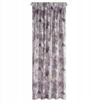 Eurofirany Szalagfüggöny Davos 140x270 bársony lila egzotikus levelek (467755)