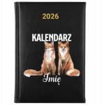 FunnyCase Könyvnaptár 2026 Róka *név* Fekete tervező Időzítő Ajándék Wz (Kalendarz Czarny LISKI *IMIĘ*)