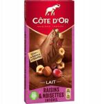Côte D'or tejcsokoládé dióval és mazsolával