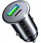Alogy Autós telefon töltő autós erős gyors 2x Usb Qc Usb-c Pd 48W (Ładowarka USB QC 3.0 + USB C PD 72437)