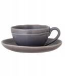 Bloomingville Raben Kávéscsésze csészealjjal 180 ml 2 db Szürke (82050119)