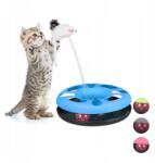 Relaxdays Körhinta játék macskáknak, világoskék, 7, 5 x 23, 5 cm (10023896_54)