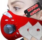 Maska Szűrővel Sport Szmog Elleni Vírusvédelem +2 Szűrő Ingyen (g-38-pm10-red)