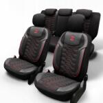 Lucaro. eu Lucaro Berlin autós üléshuzat fekete-piros bőr szett (KBR-02)