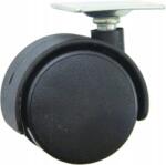 AKS Bútorkerék D40 Lappal, Fekete (22610)