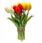 24garden Gumi tulipán csokor tavaszi művirág 5db (EV113)