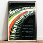  Retro Poszter Autóverseny Gran Premium Italia Monza 50x70 (Plakat Samochody wyścigi grand prix)