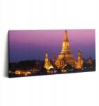 Wallfluent Vászonkép Canvas Fa Keret Nappali Templom Bangkok Thaiföld 100x50 (010030010010000076020)