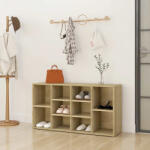 vidaXL sonoma tölgy színű szerelt fa cipőtároló pad 103 x 30 x 55 cm (803293)