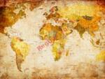 WALLTASTIC Fotótapéta Világtérkép Vintage 400x280cm world Map