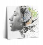 Wallfluent Fotótapéta Dekoratív A dolgozószobába Absztrakt Női Fej 60x60 cm (010030010270000074613)