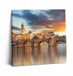 Wallfluent Vászonkép Canvas Étkezőbe Prémium Város és Híd Panoráma 60x60 cm (010030010270000074716)