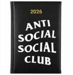 FunnyCase Könyvnaptár 2026 Anti Social Social Club Fekete tervező Ajándék Wz (Kalendarz Czarny ANTI SOCIAL SOCIAL CLUB)