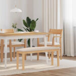 vidaXL tömörfa gumiból pad 110 cm (4102603)