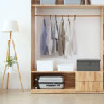 vidaXL antracitszürke szövet tárolódoboz 50 x 30 x 25 cm (332912)