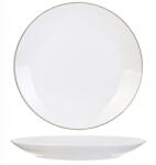 Intesi Pearl Gold tányér, 27 cm, fehér (5902385751766)