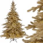  Műkarácsonyfa arany, mint az élő Prémium 210cm (684336)