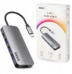 Deko Dokkoló állomás 100W Adapter Mac Hub Usb C 5in1 Hdmi 4K 60Hz 3xUSB (Hub USB Port USB C USBC 3.1 3 1)