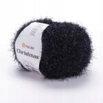 YARNART Karácsonyi Fonal 50g/142m fényes 01 Fekete (CHRISTMAS 01)