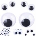 Loveart Mozgatható szemek Loveart 130 db vegyes méretben, scrapbooking és Diy díszek (LVO-05)