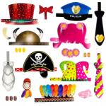 PartyPal Party sapka papír kellékek 7db (rekwizyty papierowe do zdjęć)