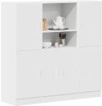 vidaXL 3 részes fehér szerelt fa Konyhai szekrénygarnitúrák (3324151)