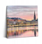 Wallfluent Vászonkép Edzőterembe Gyönyörű Ajándék Alster Hamburgban 60x60 cm (010030010270000075907)