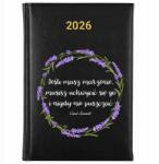 FunnyCase Könyvnaptár 2026 Ha Van Egy Álmod Fekete Tervező Ajándék Minták (Kalendarz Czarny JEŚLI MASZ MARZENIE)