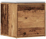 vidaXL antik fa szerelt fa tárolódoboz 40, 5 x 40 x 40 cm (857039)