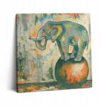 Wallfluent Fotó Vászonkép Gyönyörű Nyomtatás Szoba Festett Elefánt Test (010030010270000074738)
