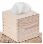 Bartu Zsebkendőtartó Tároló doboz Fa törlőkendő rendszerező Decoupage (PD31)