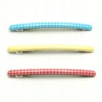  Kockás hajcsatok hajgumik 3 db (0196-46)