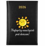 FunnyCase Naptár Fekete A5 2026 Pedagógusnap Legjobb Tanár A Nap alatt (Kalendarz 2026 Czarny Dla Nauczyciela)