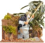 Włoska Mozgatható betlehem figura 'Olívabogyó szett', 220V- 10cm magas figurákhoz (11615)