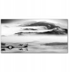 Coloray Vászonkép Tó hegyek köd híd 100x50 cm (010030010010000018642)