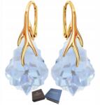 Mennica Świdnicka Fülbevaló Arany Ezüst 925 Gyönyörű Női Aranyozott Kristályokkal Ajándék