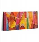 Wallfluent Vászonkép Canvas Vászon Keretben Szoba Színes Absztrakt Művészet 100x50 (010030010010000074992)