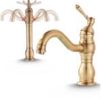 Ari Mosdó Csaptelep Álló Pultra Szerelhető Fürdőszoba Csaptelep Retro Sárgaréz Arany (Bateria umywalkowa 01)