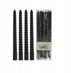 Westwing Asztali gyertyatartó Hd Collection 4 db-os szett fekete 26 cm (XET-8569)