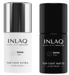 INLAQ Hibrid Top Szett Top Fényesítő 6ml Top Coat Matt 6ml (IQ-Z026)