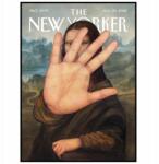  Poszter New Yorker Mona Róka Vicces Vászonkép 50x70 (Plakaty na ścianę dekoracja do pokoju 10)