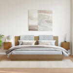 vidaXL 2 db mézbarna tömör fenyőfa faliszekrény 31, 5 x 30 x 30 cm (818362)